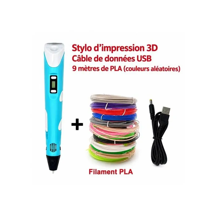 3D PEN Stylo 3D avec Filament PLA 9 m