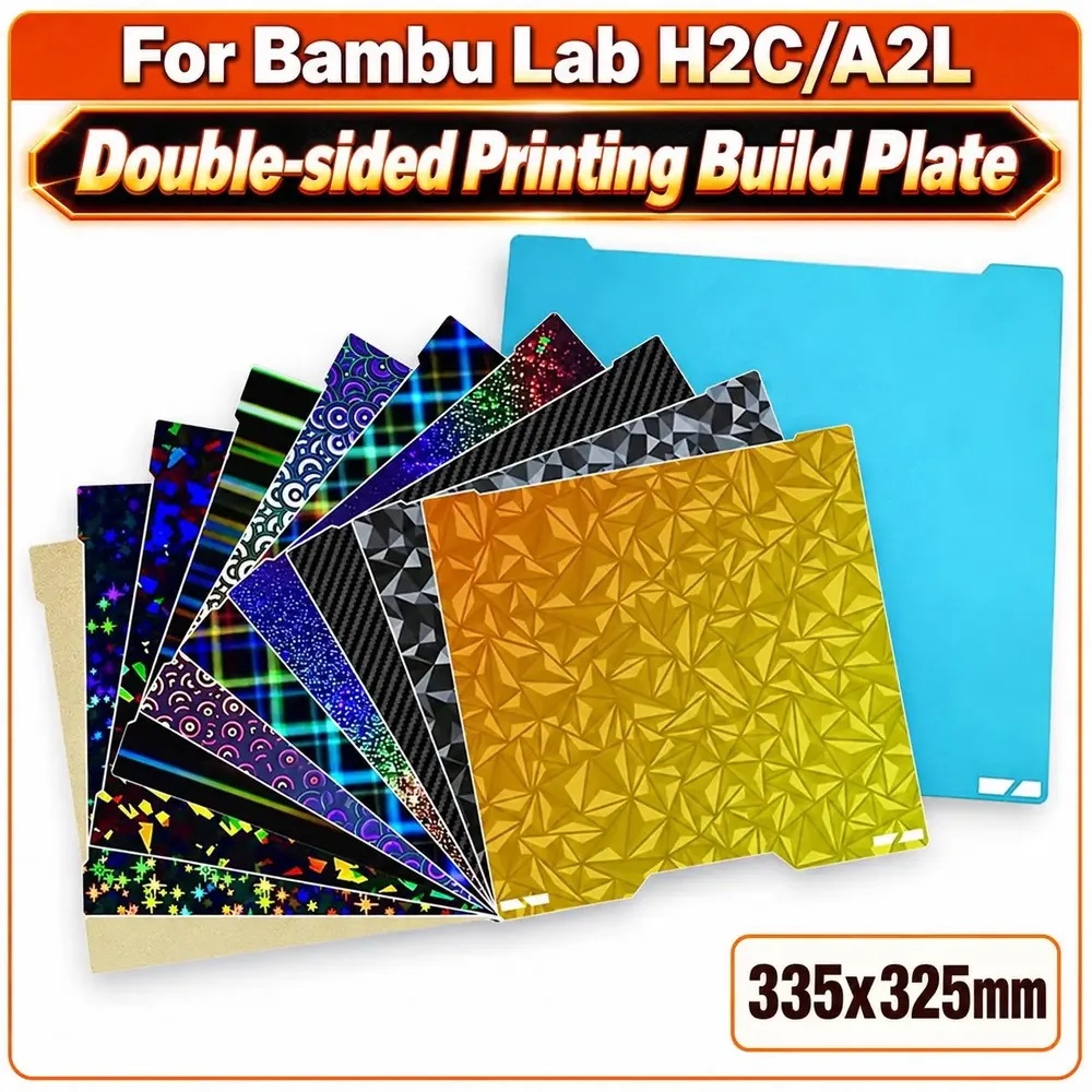 BEGRINT Plaque de construction double face 335x325mm texturée/lisse en PEI
