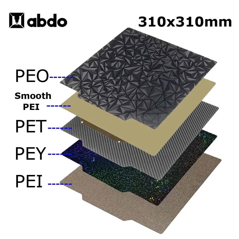 DCNB Plaque de construction magnétique PEI PEO PEY PET pour imprimante 3D