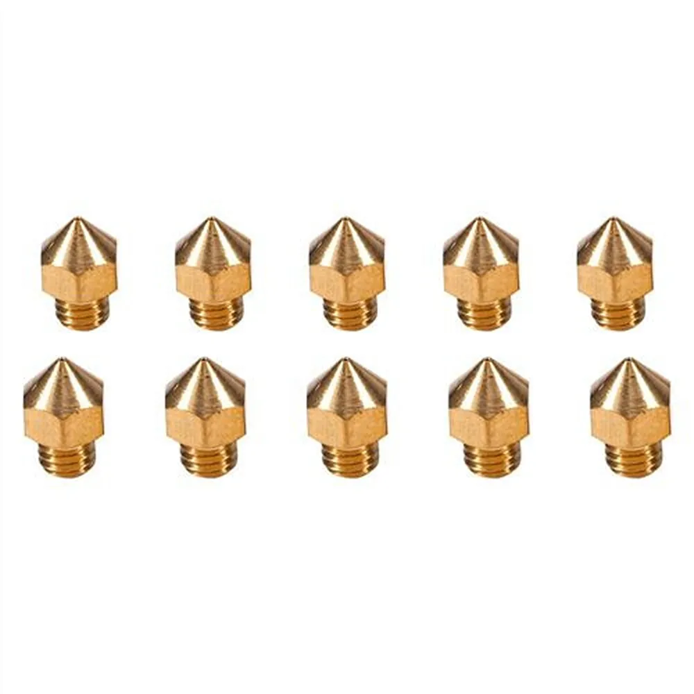 GENERIQUE Buse Imprimante 3D / 10Pcs / M6 Fil / En Laiton / 1.75Mm / 0.4Mm / V5