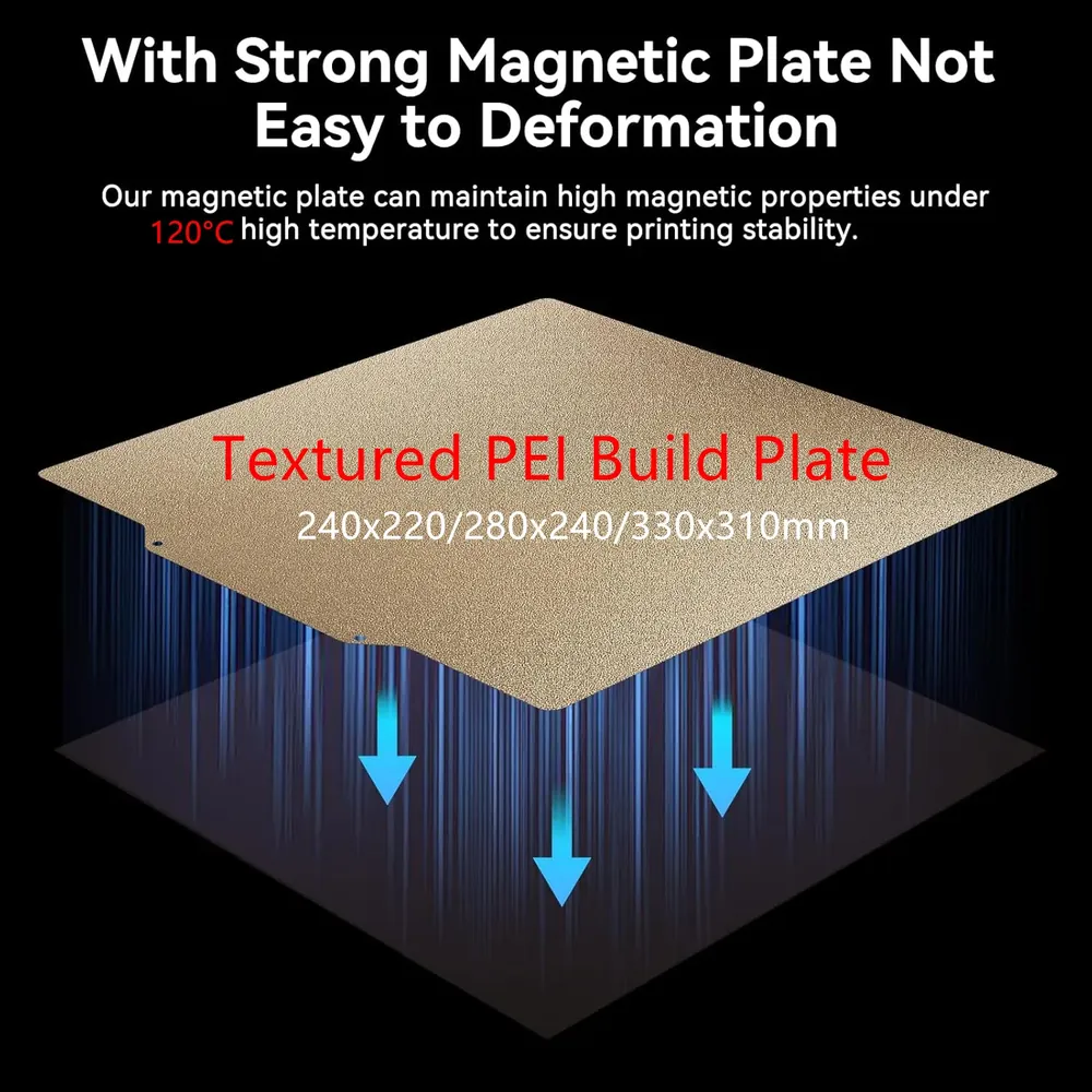 Plaque de construction texturée en PEI pour imprimante 3D Anycubic