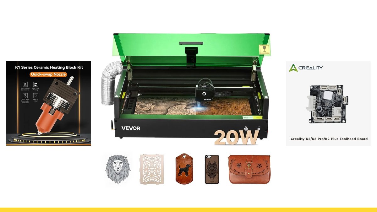 Vevor graveur laser 20 W à 801,83 € et 9 autres bons plans impression 3D du 17 octobre