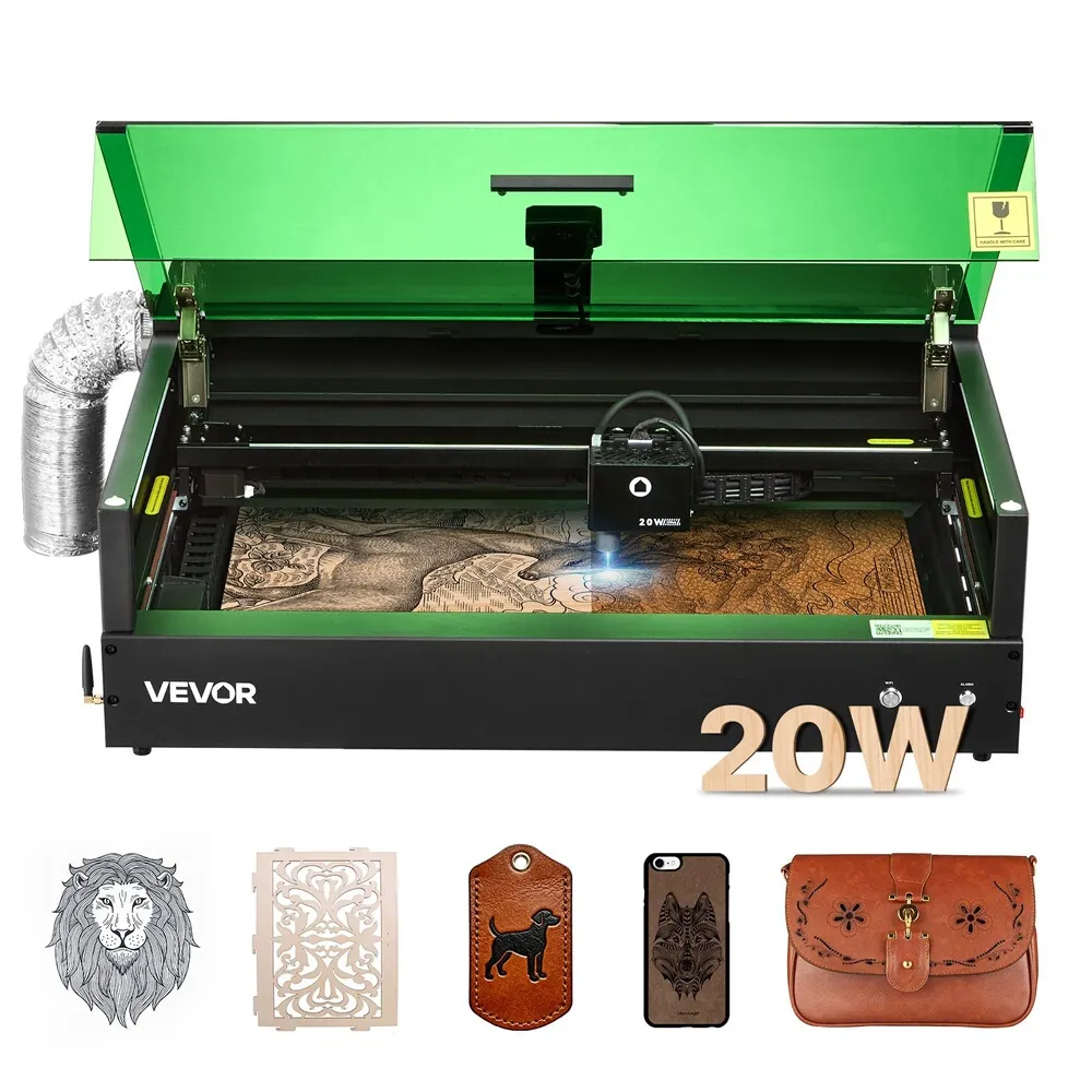 Vevor Graveur laser 20W 50x32 cm 36000 mm/min Classe 1