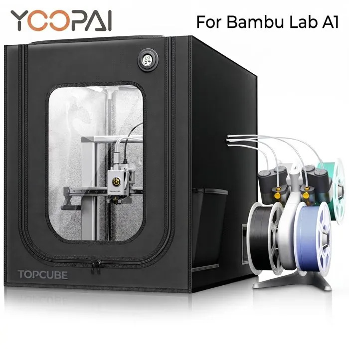 YOOPAI Enceinte pour Imprimante 3D Bambu Lab A1/A1 Mini Noir